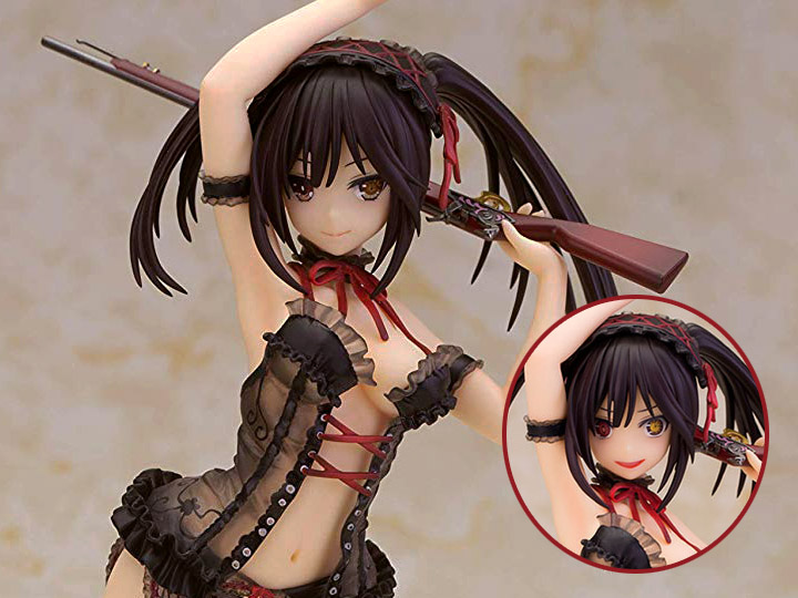 Date A Live Kurumi Tokisaki (Black Lingerie Ver.) 1/7 Scale Limited Edition Figure Gallery Image 1