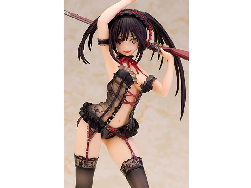 Date A Live Kurumi Tokisaki (Black Lingerie Ver.) 1/7 Scale Limited Edition Figure Gallery Image 10