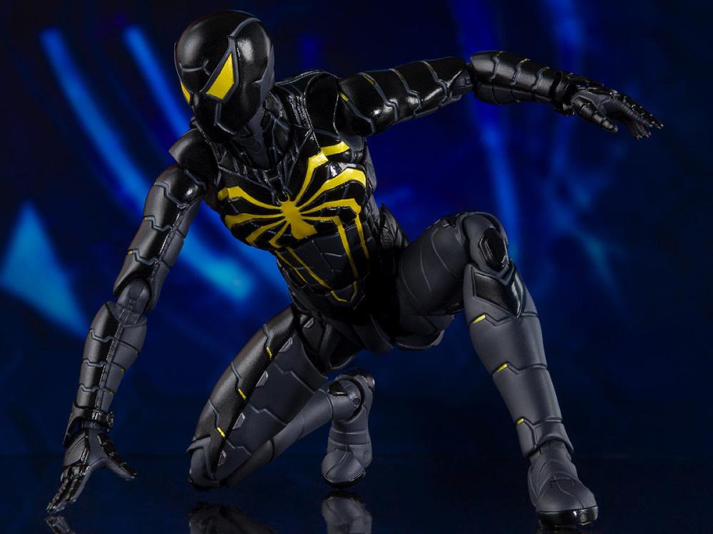 Spider-Man (2018 Video Game) S.H.Figuarts Spider-Man (Anti-Ock Suit) Exclusive Action Figure Gallery Image 6