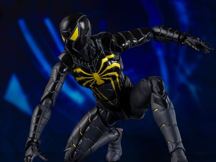 Spider-Man (2018 Video Game) S.H.Figuarts Spider-Man (Anti-Ock Suit) Exclusive Action Figure Gallery Image 1