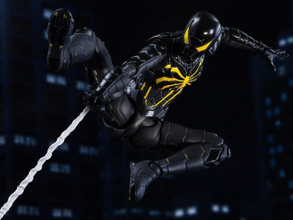 Spider-Man (2018 Video Game) S.H.Figuarts Spider-Man (Anti-Ock Suit) Exclusive Action Figure Gallery Image 9