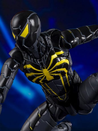 Spider-Man (2018 Video Game) S.H.Figuarts Spider-Man (Anti-Ock Suit) Exclusive Action Figure Gallery Image 2
