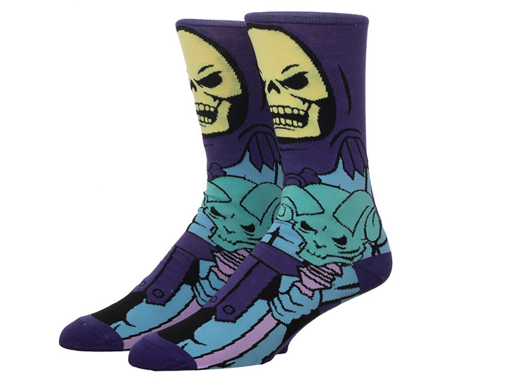 Masters of the Universe Skeletor Crew Socks Gallery Image 1