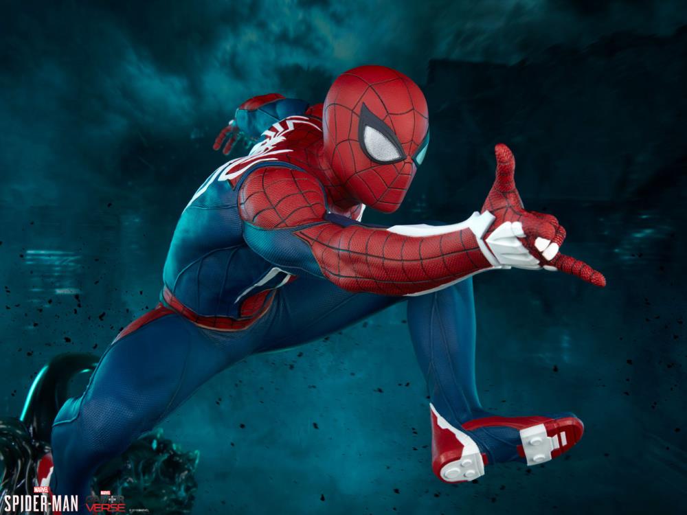 Spider-Man (2018 Video Game) Spider-Man (Advanced Suit) 1/3 Scale Collector Edition Statue Gallery Image 11