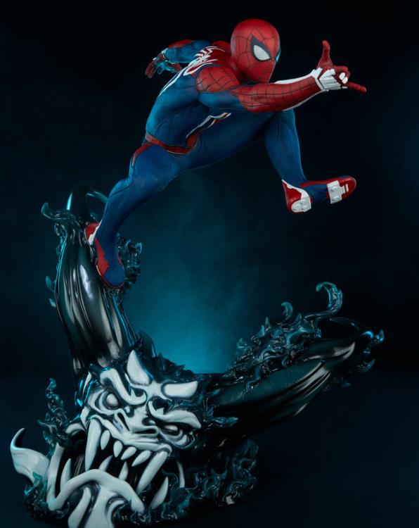 Spider-Man (2018 Video Game) Spider-Man (Advanced Suit) 1/3 Scale Collector Edition Statue Gallery Image 6