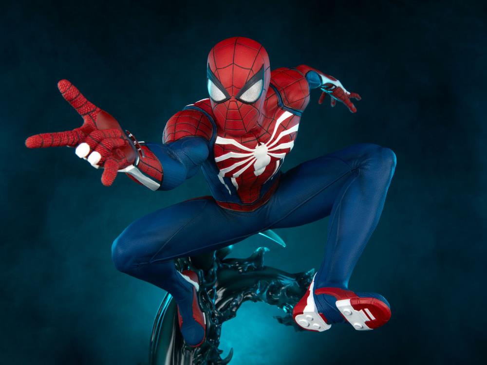 Spider-Man (2018 Video Game) Spider-Man (Advanced Suit) 1/3 Scale Collector Edition Statue Gallery Image 10