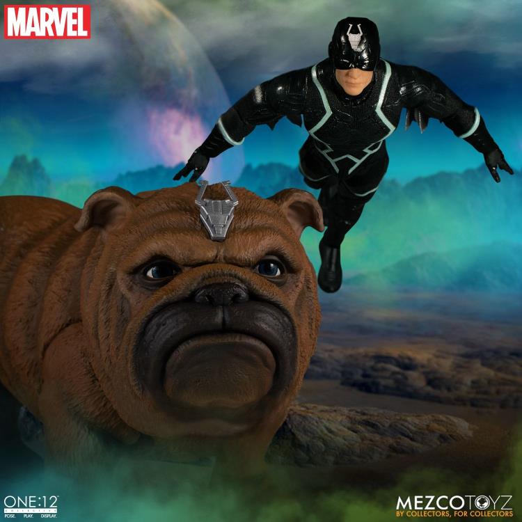 メズコ ワン12 ブラックボルト & ロックジョー Marvel One:12 Collective Black Bolt & Lockjaw Two-Pack
