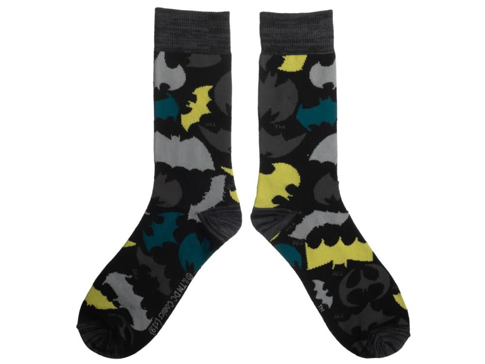 DC Comics Batmobile Crew Socks Three-Pack Gallery Image 8