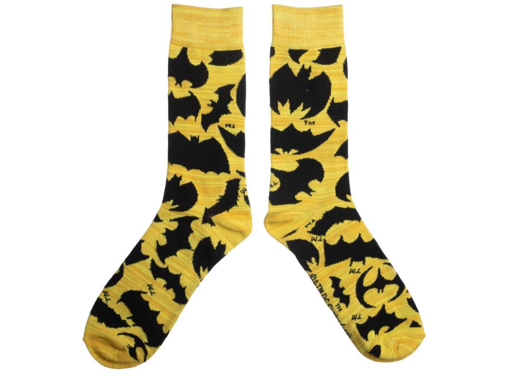 DC Comics Batmobile Crew Socks Three-Pack Gallery Image 7