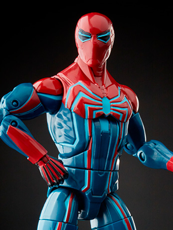 Spider-Man (2018 Video Game) Marvel Legends Velocity Suit Spider-Man (Demogoblin BAF) Gallery Image 2
