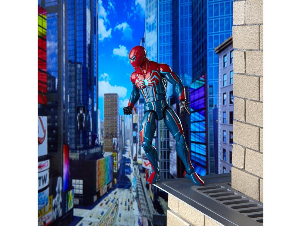 Spider-Man (2018 Video Game) Marvel Legends Velocity Suit Spider-Man (Demogoblin BAF) Gallery Image 7
