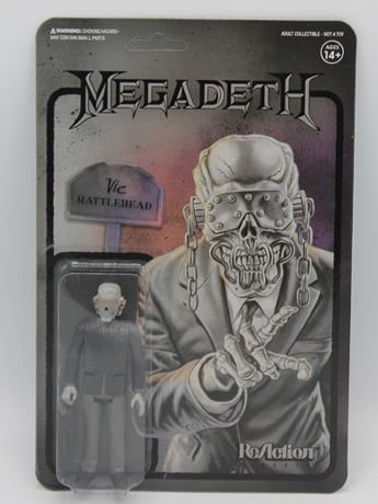 Megadeth Vic Rattlehead ReAction フィギュア Megadeth ReAction Vic Rattlehead (Black Metal) Figure