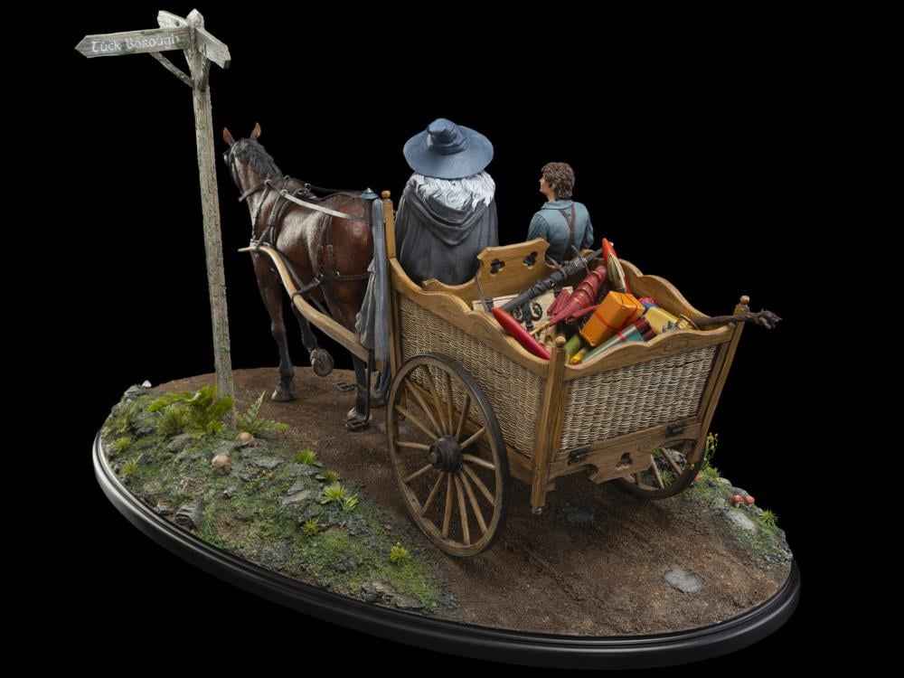 The Lord of the Rings Masters Collection Gandalf & Frodo on Cart Limited Edition Statue Gallery Image 6