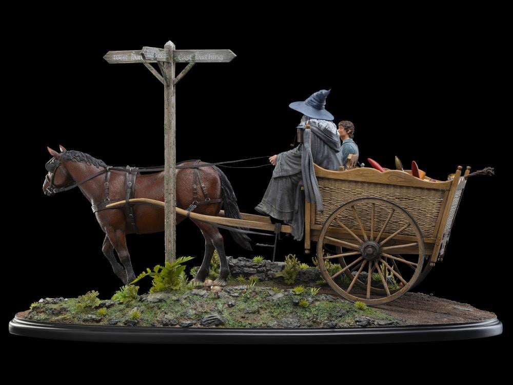 The Lord of the Rings Masters Collection Gandalf & Frodo on Cart Limited Edition Statue Gallery Image 5