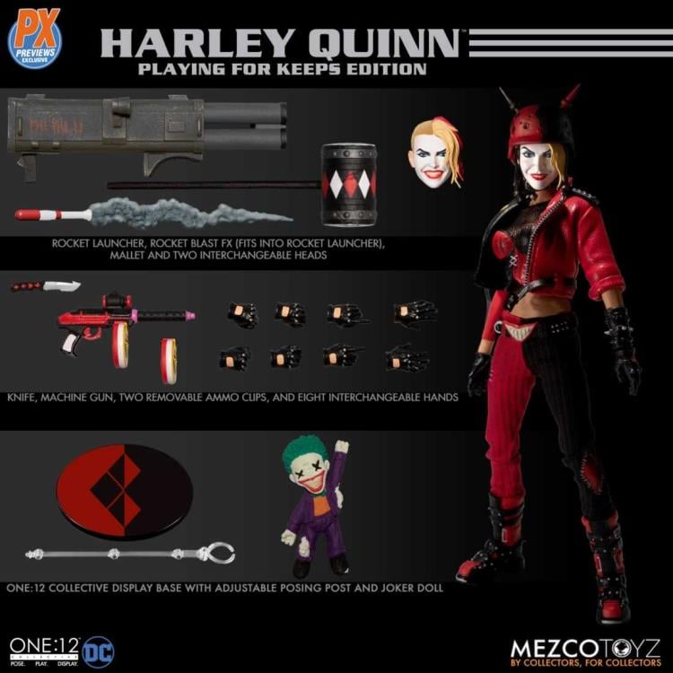 DC Comics One:12 Collective Harley Quinn (Playing For Keeps) PX Previews Exclusive Gallery Image 14