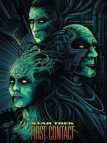 Star Trek 50th Anniversary First Contact Art Print Gallery Image 2