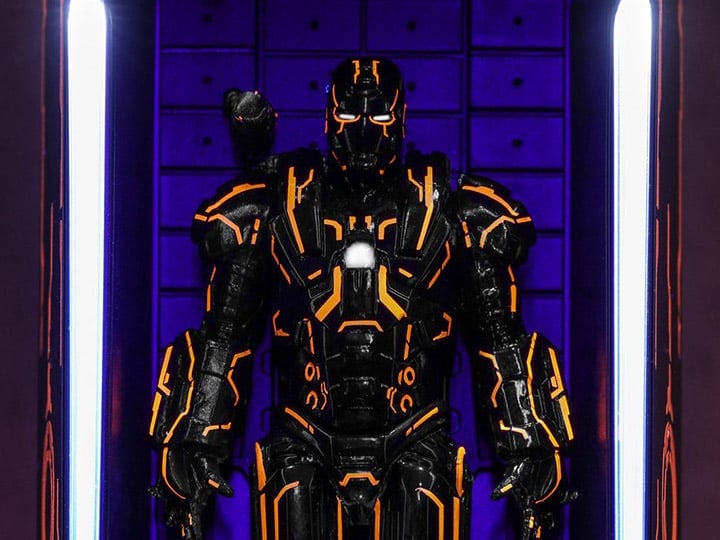 Iron Man 2 MMSC013 Neon Tech War Machine Hall of Armor Miniature Collectible Gallery Image 1