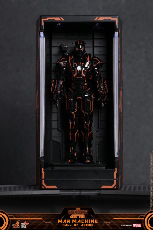 Iron Man 2 MMSC013 Neon Tech War Machine Hall of Armor Miniature Collectible Gallery Image 8