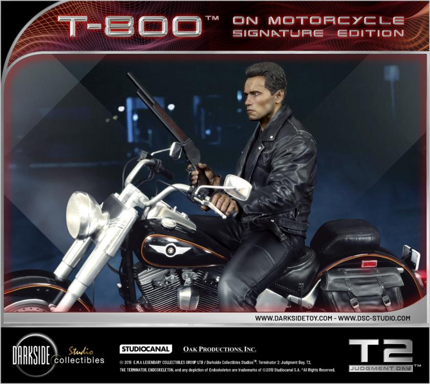 Terminator 2 T-800 on Motorcycle 1/4 Scale Limited Signature Edition Statue Gallery Image 10
