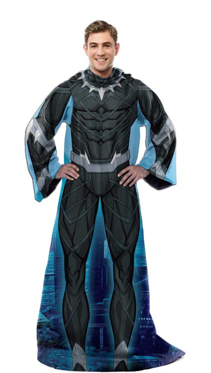 Marvel Black Panther Comfy Throw Blanket with Sleeves Gallery Image 3