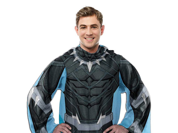 Marvel Black Panther Comfy Throw Blanket with Sleeves Gallery Image 1