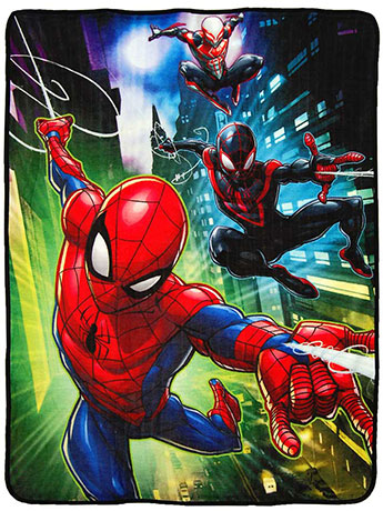 Marvel's Spider-Man "Swing City" Micro Raschel Throw Blanket Gallery Image 2