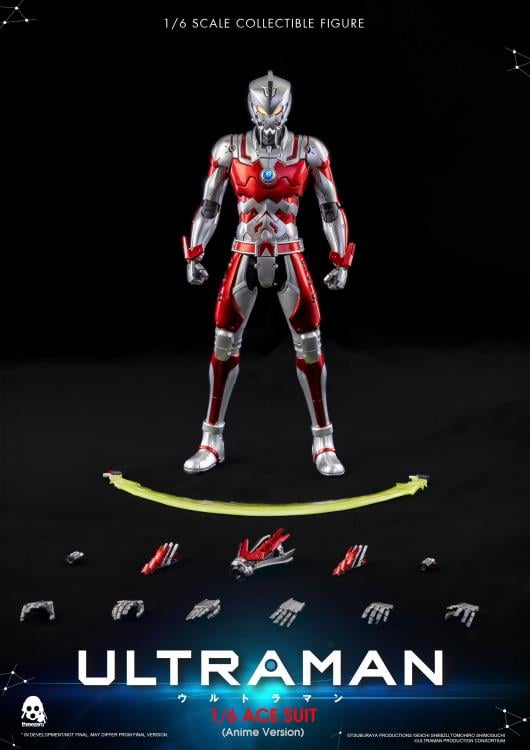 中古 ThreeZero 1/6 ULTORAMAN ACE SUIT　電装OK Ultraman FigZero Ultraman Ace Suit (Anime Ver.) 1/6 Scale