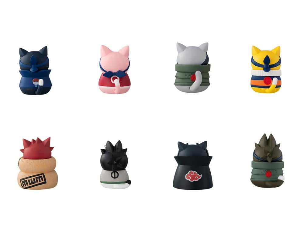 Naruto Nyaruto! Cats of Konoha Village Box of 8 Figures With Premium Can Gallery Image 6