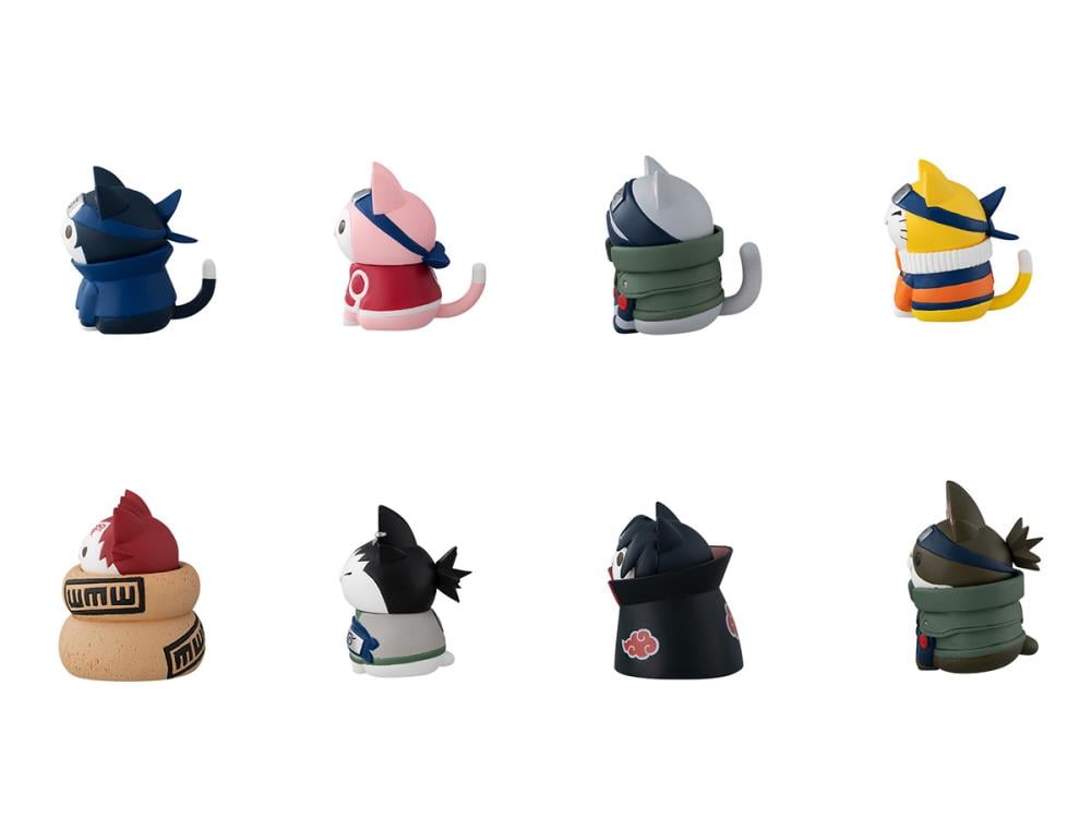 Naruto Nyaruto! Cats of Konoha Village Box of 8 Figures With Premium Can Gallery Image 5