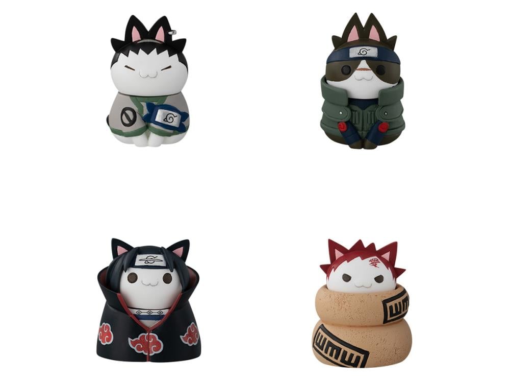 Naruto Nyaruto! Cats of Konoha Village Box of 8 Figures With Premium Can Gallery Image 4