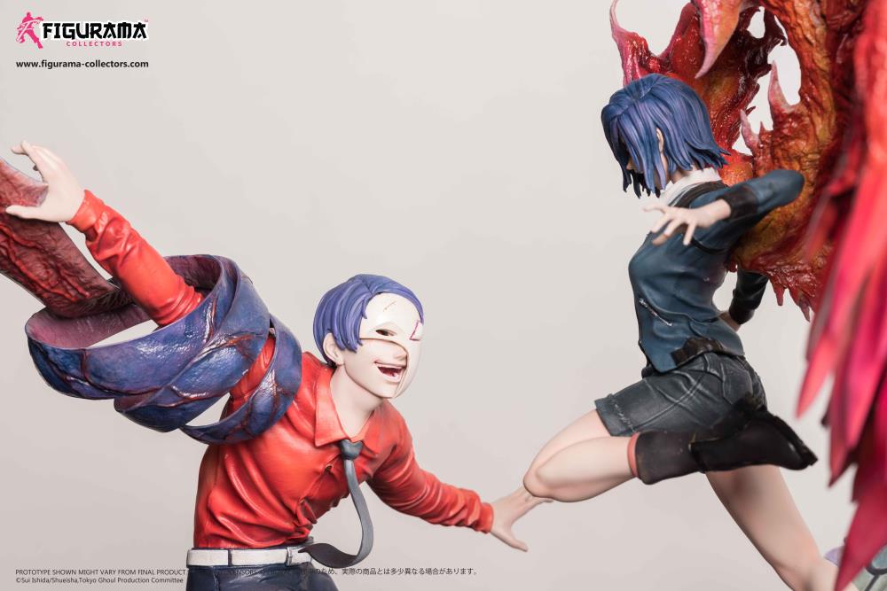 Tokyo Ghoul Elite Fandom Touka Vs. Tsukiyama Limited Edition Statue Gallery Image 4