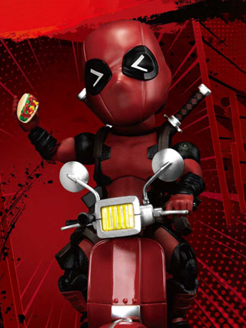 Marvel Egg Attack Action EAA-065DX Deadpool With Scooter PX Previews Exclusive Gallery Image 2