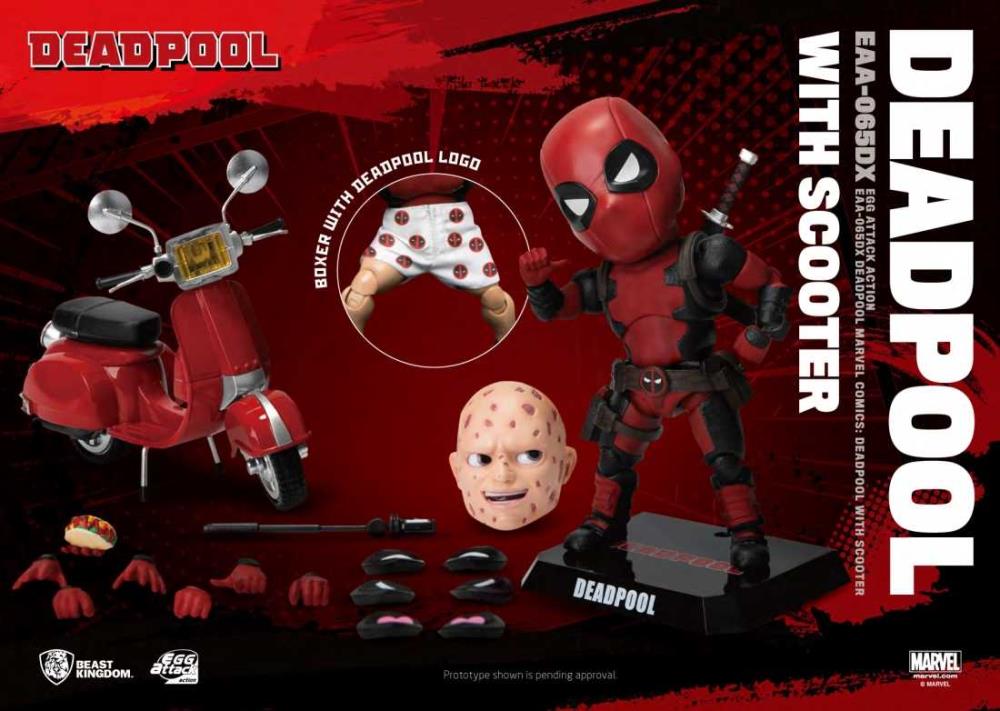 Marvel Egg Attack Action EAA-065DX Deadpool With Scooter PX Previews Exclusive Gallery Image 14