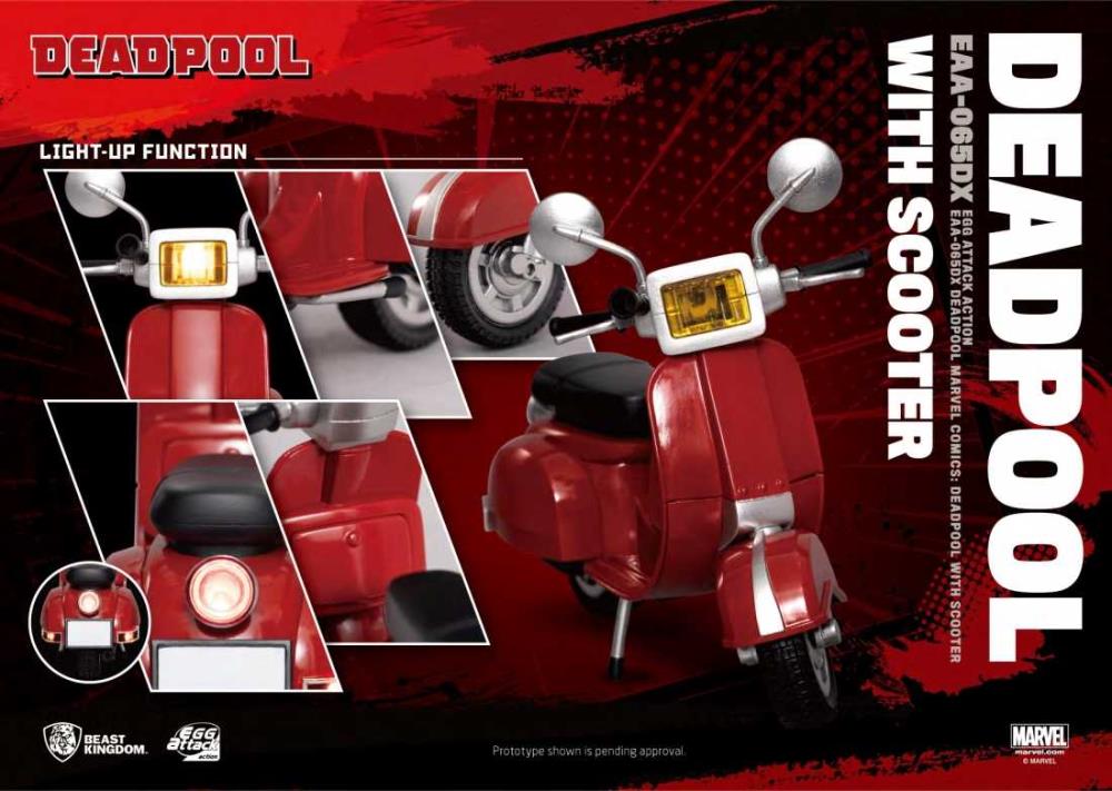 Marvel Egg Attack Action EAA-065DX Deadpool With Scooter PX Previews Exclusive Gallery Image 15