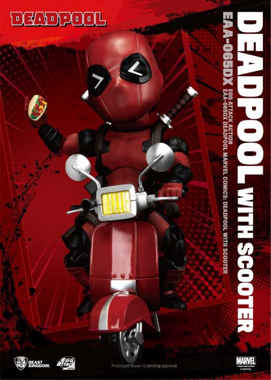 Marvel Egg Attack Action EAA-065DX Deadpool With Scooter PX Previews Exclusive Gallery Image 3