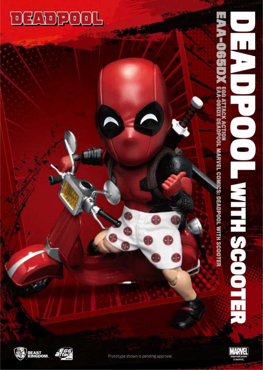 Marvel Egg Attack Action EAA-065DX Deadpool With Scooter PX Previews Exclusive Gallery Image 4