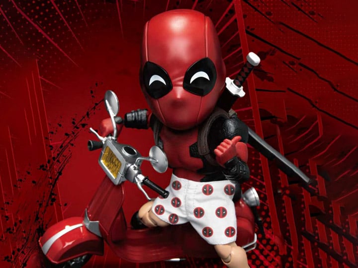 Marvel Egg Attack Action EAA-065DX Deadpool With Scooter PX Previews Exclusive Gallery Image 1