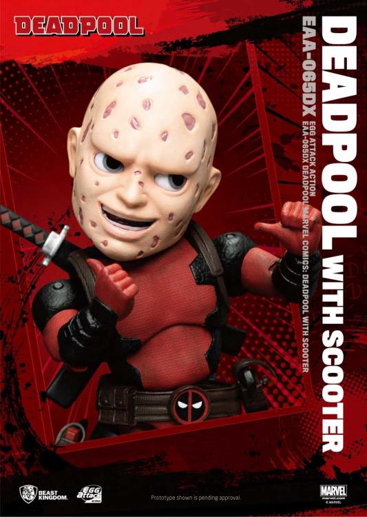 Marvel Egg Attack Action EAA-065DX Deadpool With Scooter PX Previews Exclusive Gallery Image 12