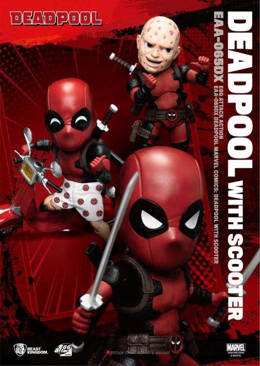 Marvel Egg Attack Action EAA-065DX Deadpool With Scooter PX Previews Exclusive Gallery Image 13