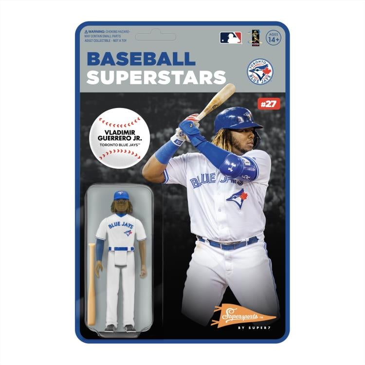 MLB Baseball Superstars ReAction Vladimir Guerrero Jr. (Toronto Blue Jays) Figure Gallery Image 4