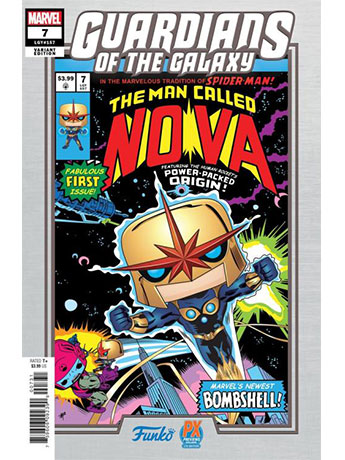 Guardians of the Galaxy #7 The Man Called Nova (Mike Martin Funko Variant Cover) Comic Book Gallery Image 2