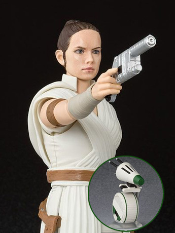 Star Wars S.H.Figuarts Rey & D-O (The Rise of Skywalker) Action Figure Gallery Image 2