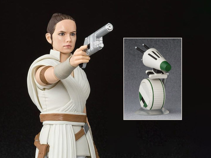 Star Wars S.H.Figuarts Rey & D-O (The Rise of Skywalker) Action Figure Gallery Image 1