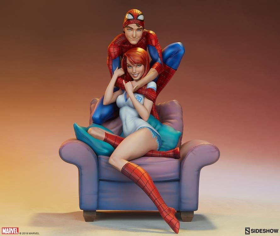 Marvel J. Scott Campbell Spider-Man Collection Spider-Man & Mary Jane Statue Gallery Image 3