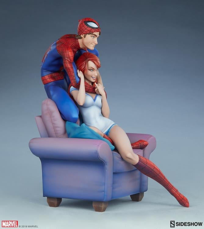 Marvel J. Scott Campbell Spider-Man Collection Spider-Man & Mary Jane Statue Gallery Image 5