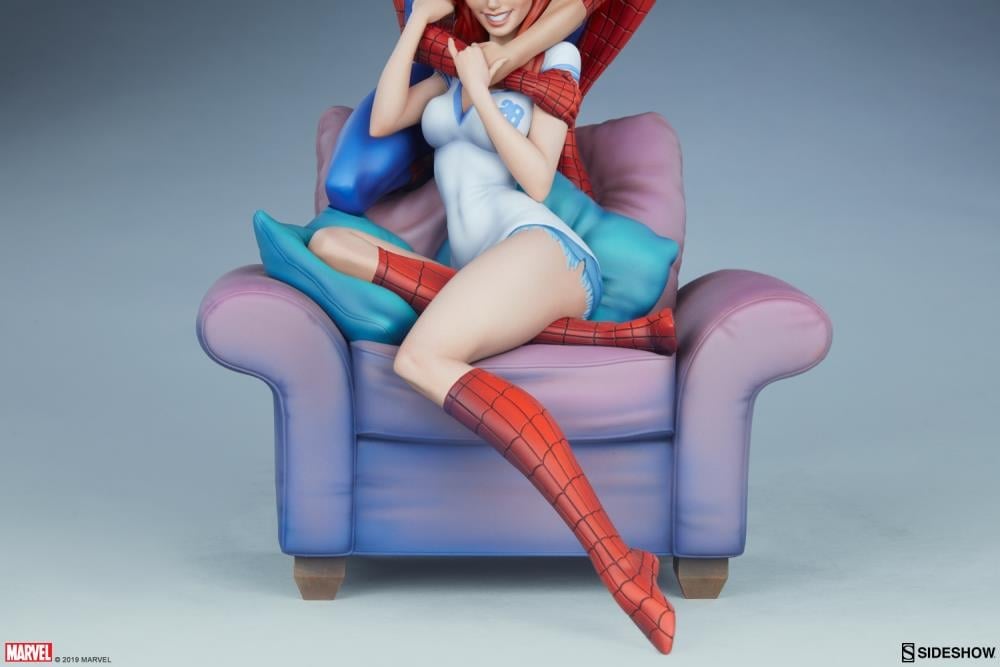Marvel J. Scott Campbell Spider-Man Collection Spider-Man & Mary Jane Statue Gallery Image 7