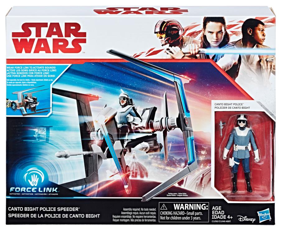 Star Wars Force Link Canto Bight Police Speeder & Police Figure 3.75" Deluxe Set (The Last Jedi) Gallery Image 5