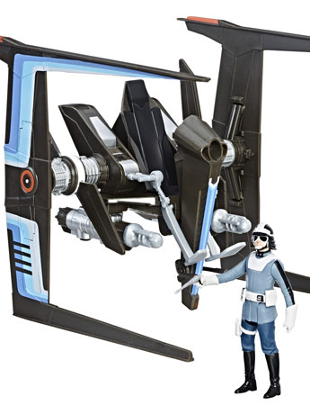 Star Wars Force Link Canto Bight Police Speeder & Police Figure 3.75" Deluxe Set (The Last Jedi) Gallery Image 2