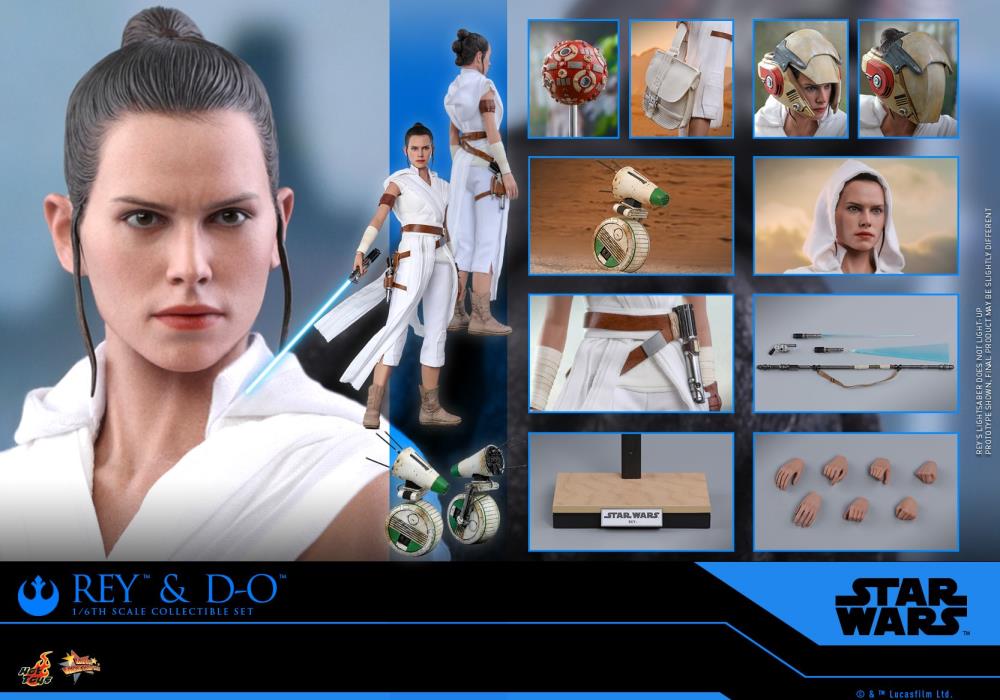 Star Wars: The Rise of Skywalker MMS559 Rey & D-O 1/6 Scale Collectible Figure Two-Pack Gallery Image 11