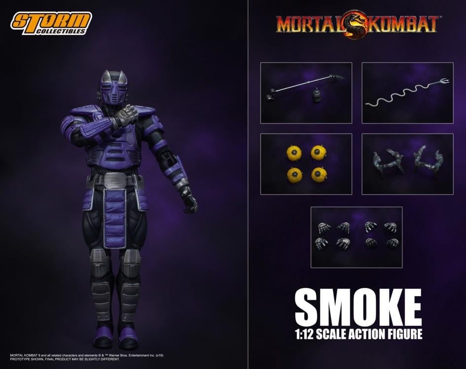 Mortal Kombat VS Series Cyber Ninja Smoke 1/12 Scale NYCC 2019 Exclusive Figure Gallery Image 11